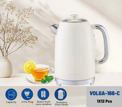 کتری برقی ولگا استیل ضد زنگ دوجداره مدل VOLGA-166-C